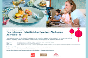 (Expired) Mochy x Pacific Bar @Conrad hotel: Robot Building Experience Workshop & Afternoon Tea - Moinàrchy MIY (HK)