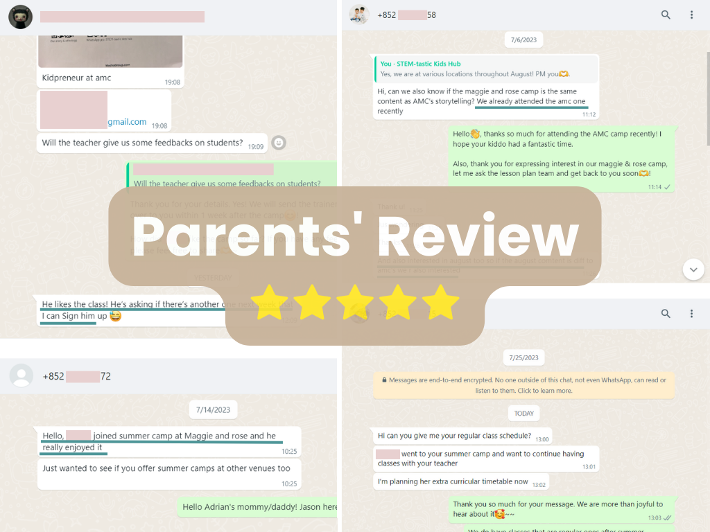 2023 Parents' Review & Feedback