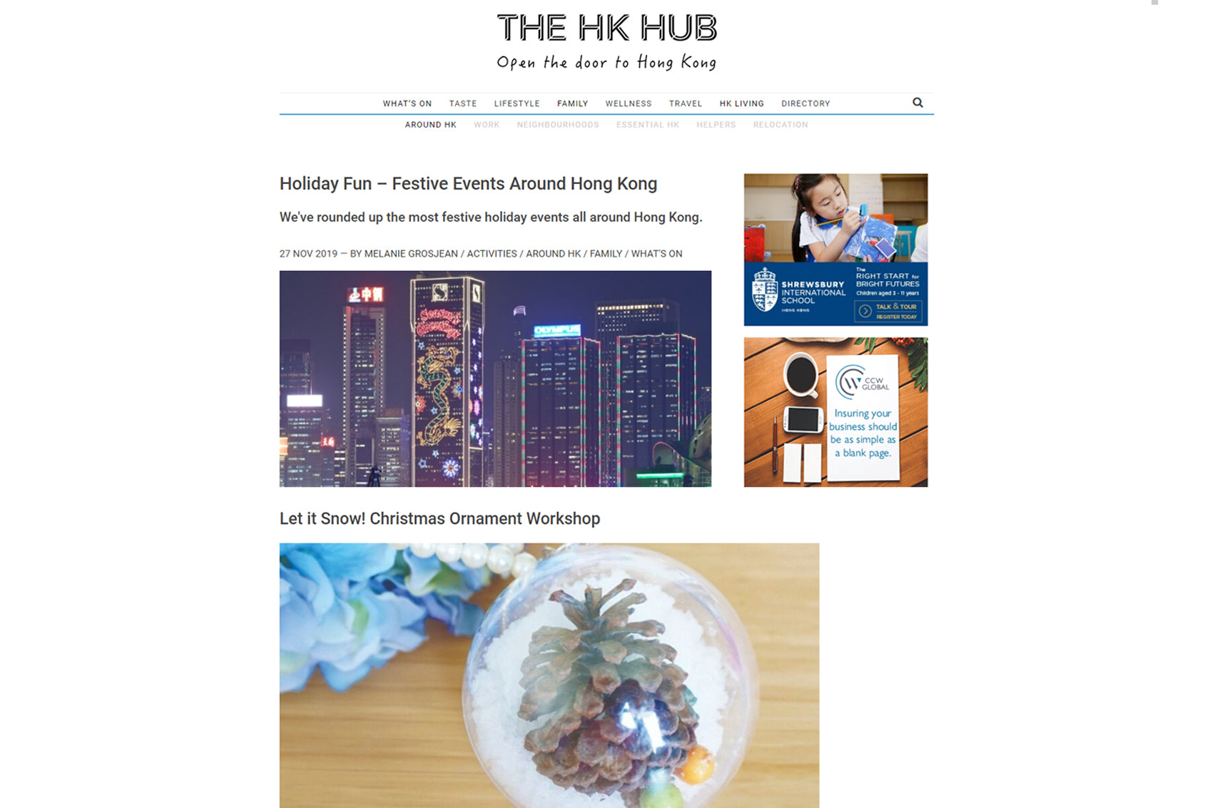 Featured in The HK Hub: Holiday Fun Festival Events Around HK