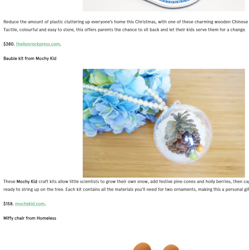 Featured in Liv Magazine: Gift Guide for Kids