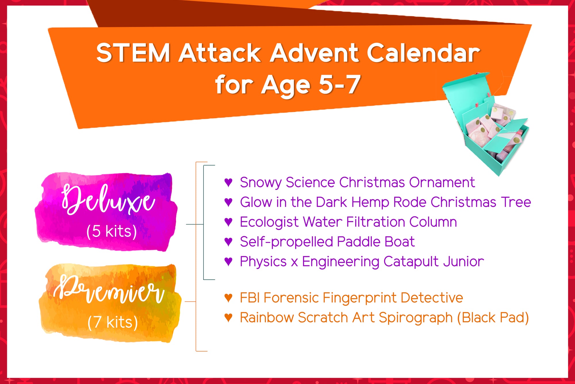 STEM Attack Advent Calendar (Age 5-10 | 7 kits worth up to $2,110) -- SOLD OUT - Moinàrchy MIY (HK)